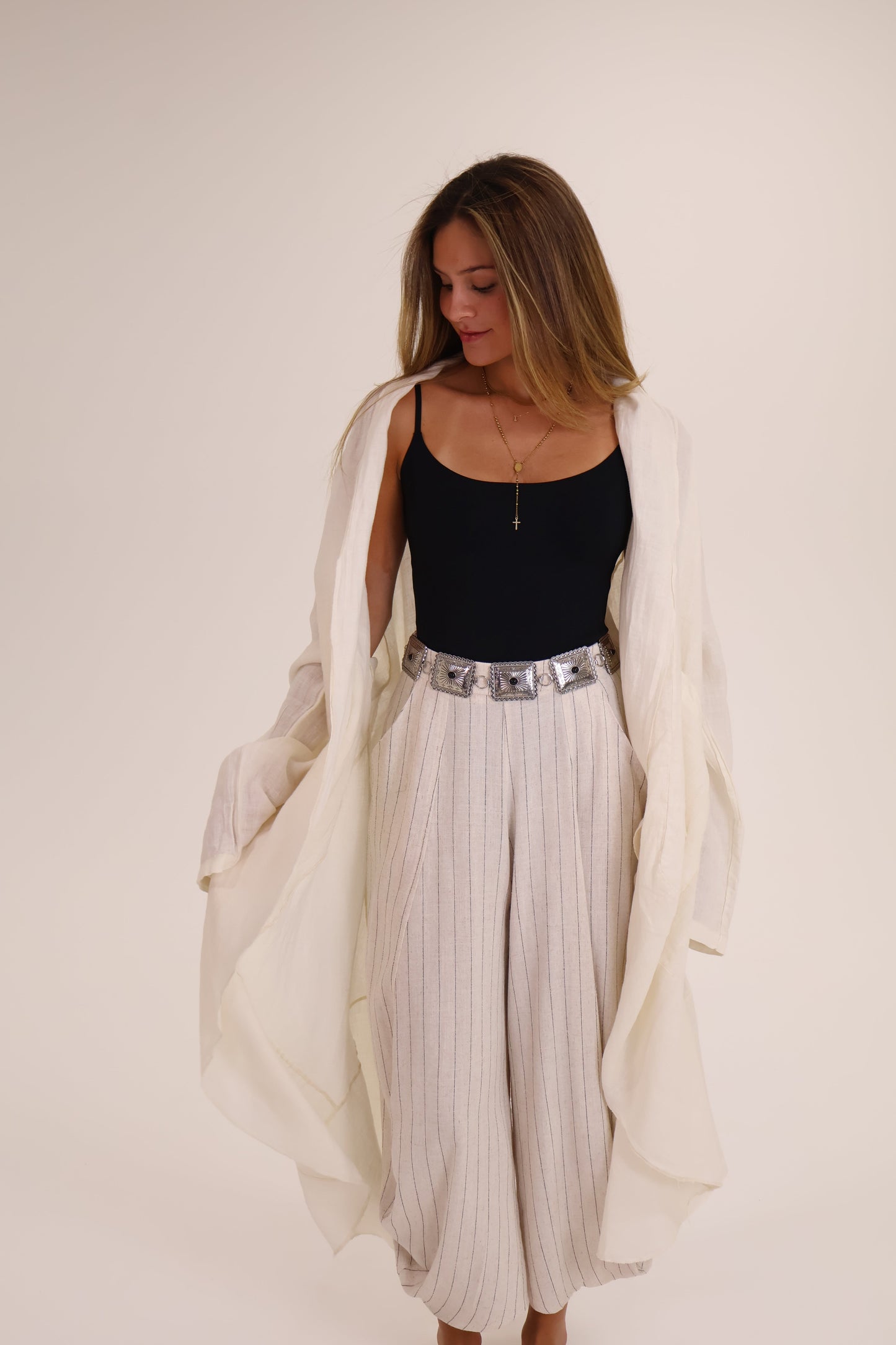 KIMONO LARGO crema