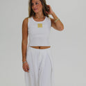 PANTALON ANCHO blanco