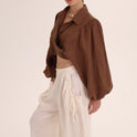 PANTALON BOLSILLOS crema