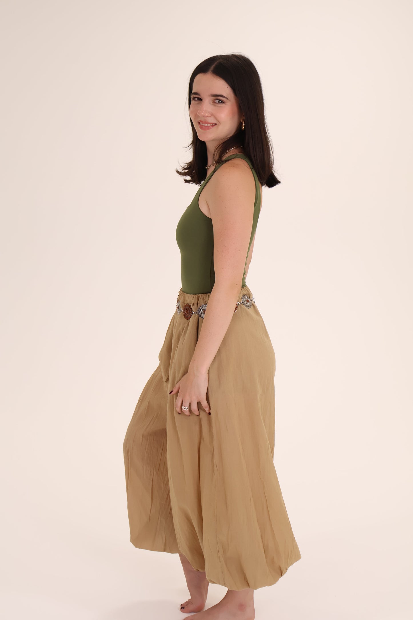 PANTALON BOMBACHO beige