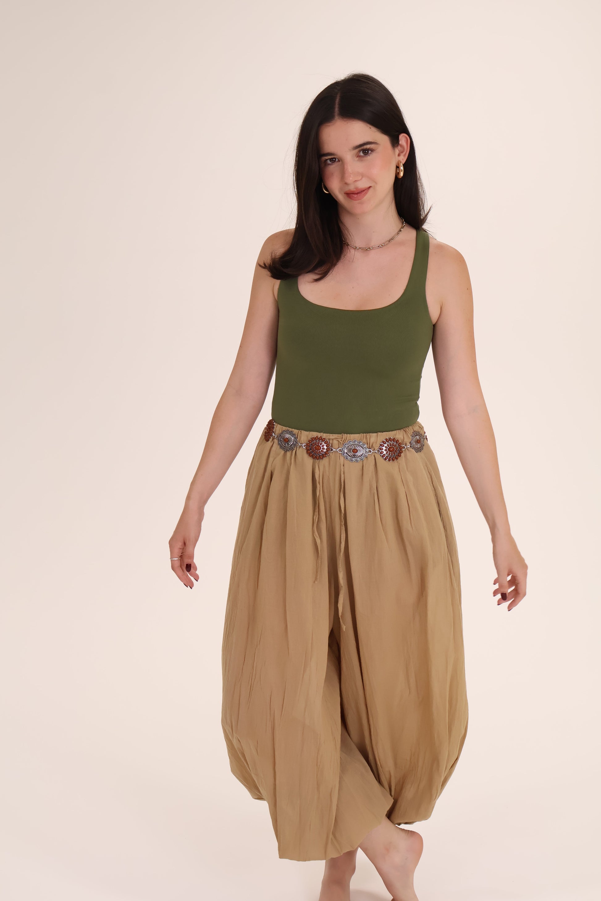 PANTALON BOMBACHO beige