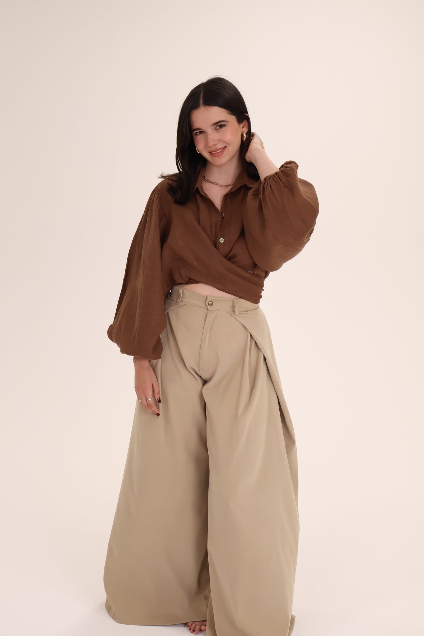 PANTALON CRUZADO SUEDE
