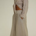 PANTALON RESORTE beige