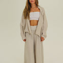 PANTALON RESORTE beige