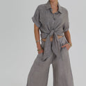 PANTALON RESORTE gris