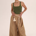 PANTALON TRENZA POMPON