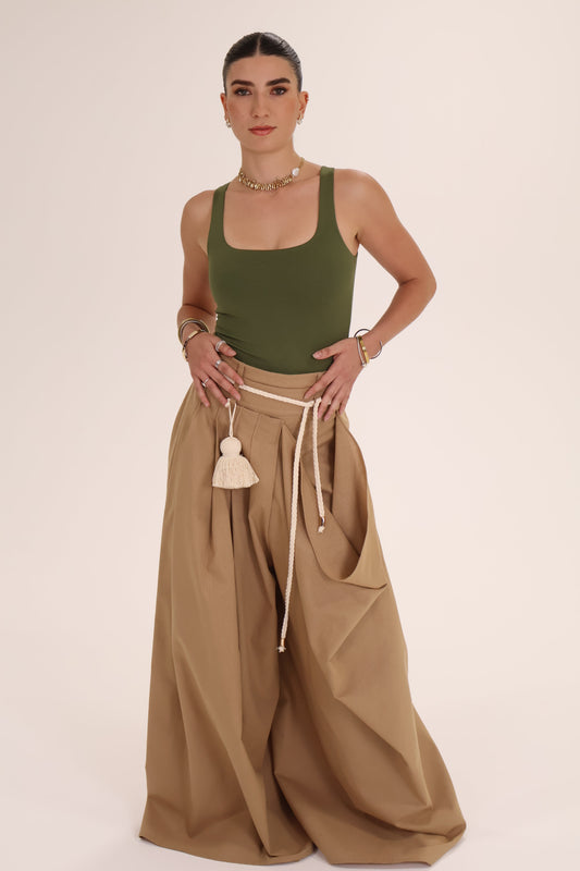 PANTALON TRENZA POMPON