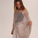 PONCHO LARGO PUNTO beige