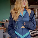 CHAMARRA BOMBACHA DENIM