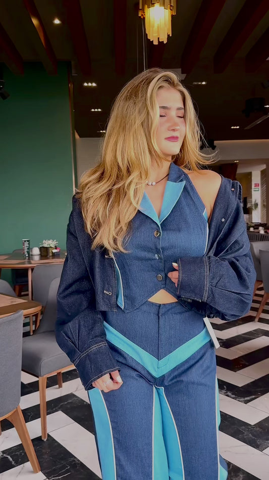 CHAMARRA BOMBACHA DENIM