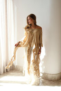 TOP TIRAS beige