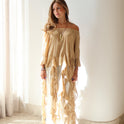 TOP TIRAS beige