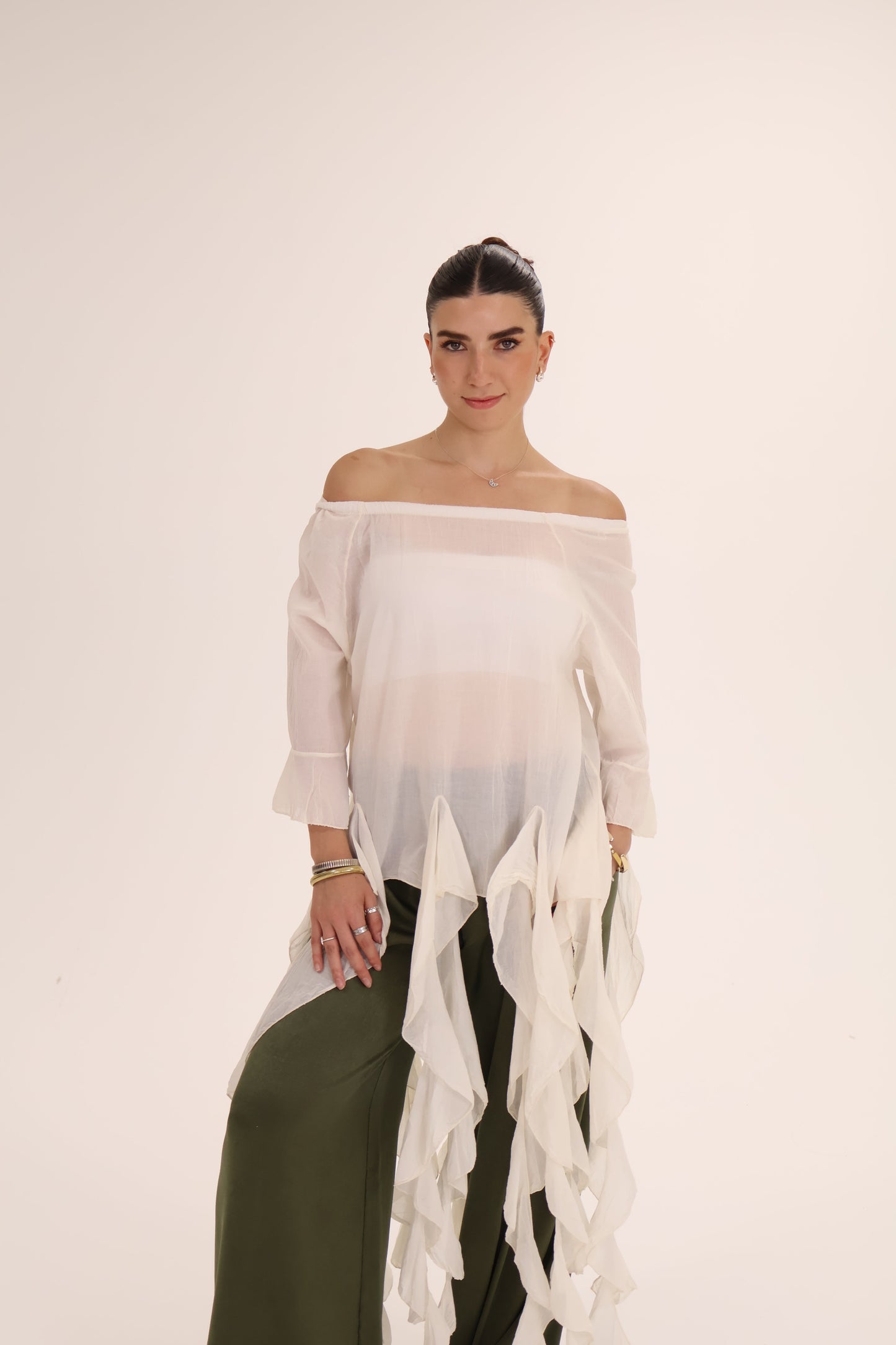 TOP TIRAS crema