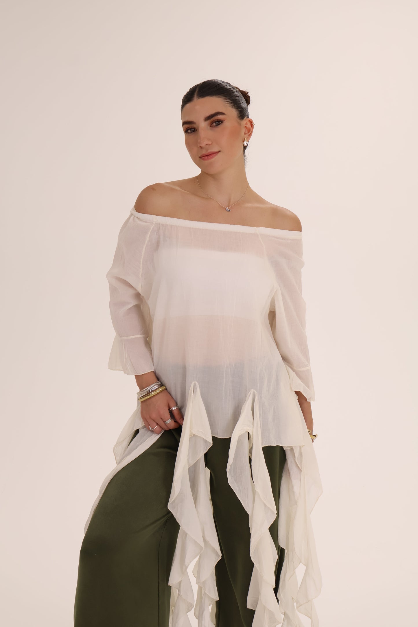 TOP TIRAS crema