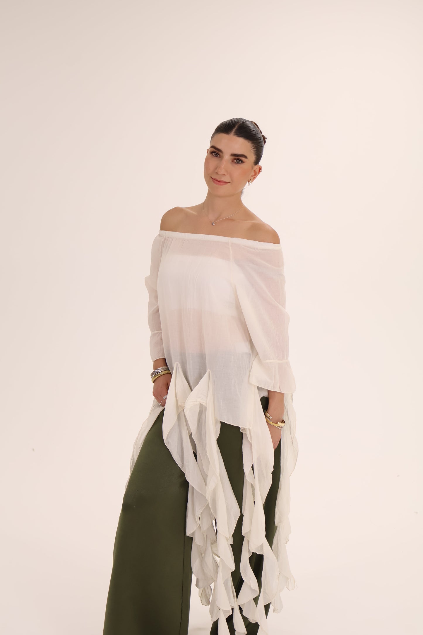 TOP TIRAS crema