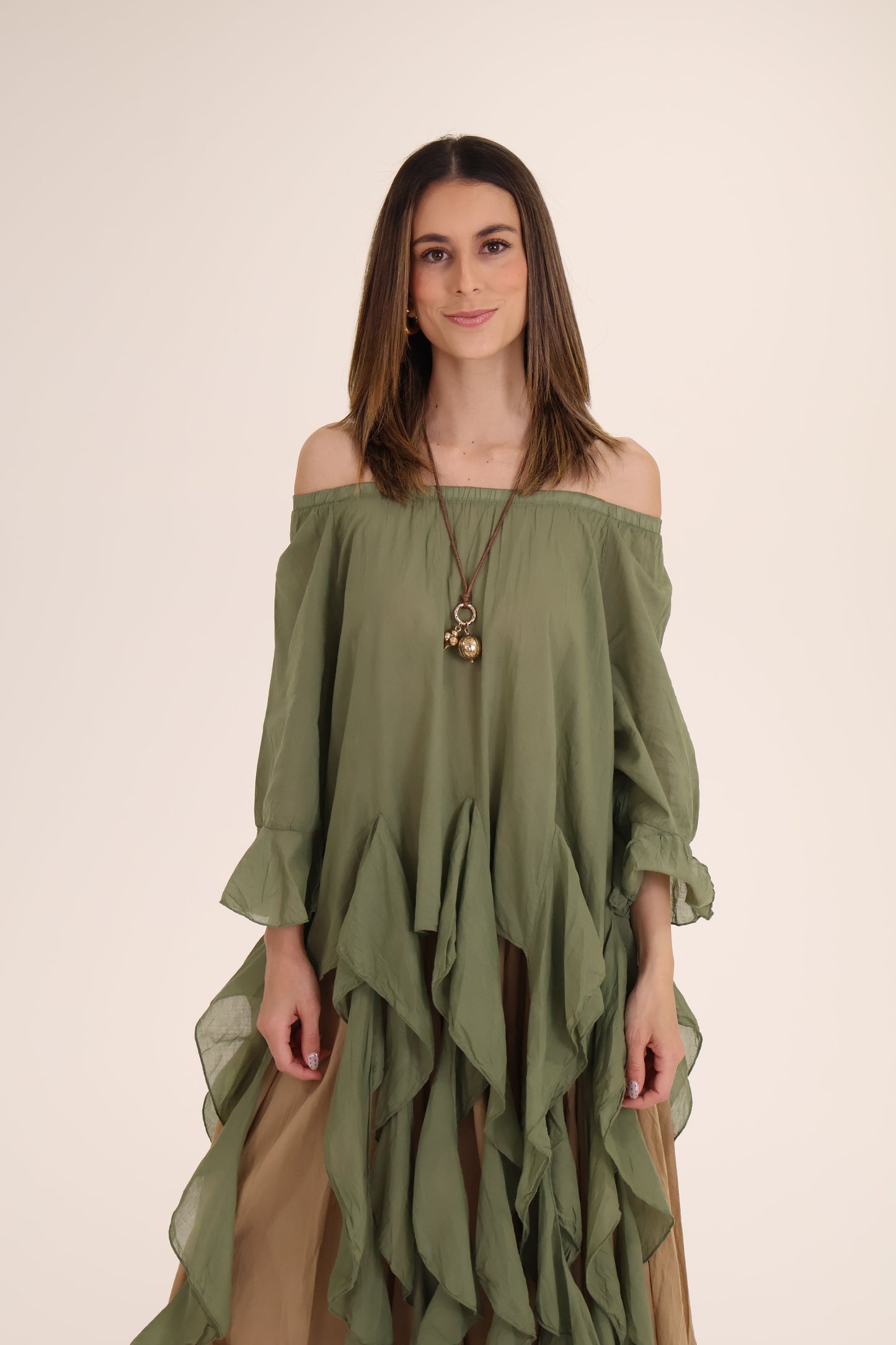 TOP TIRAS verde