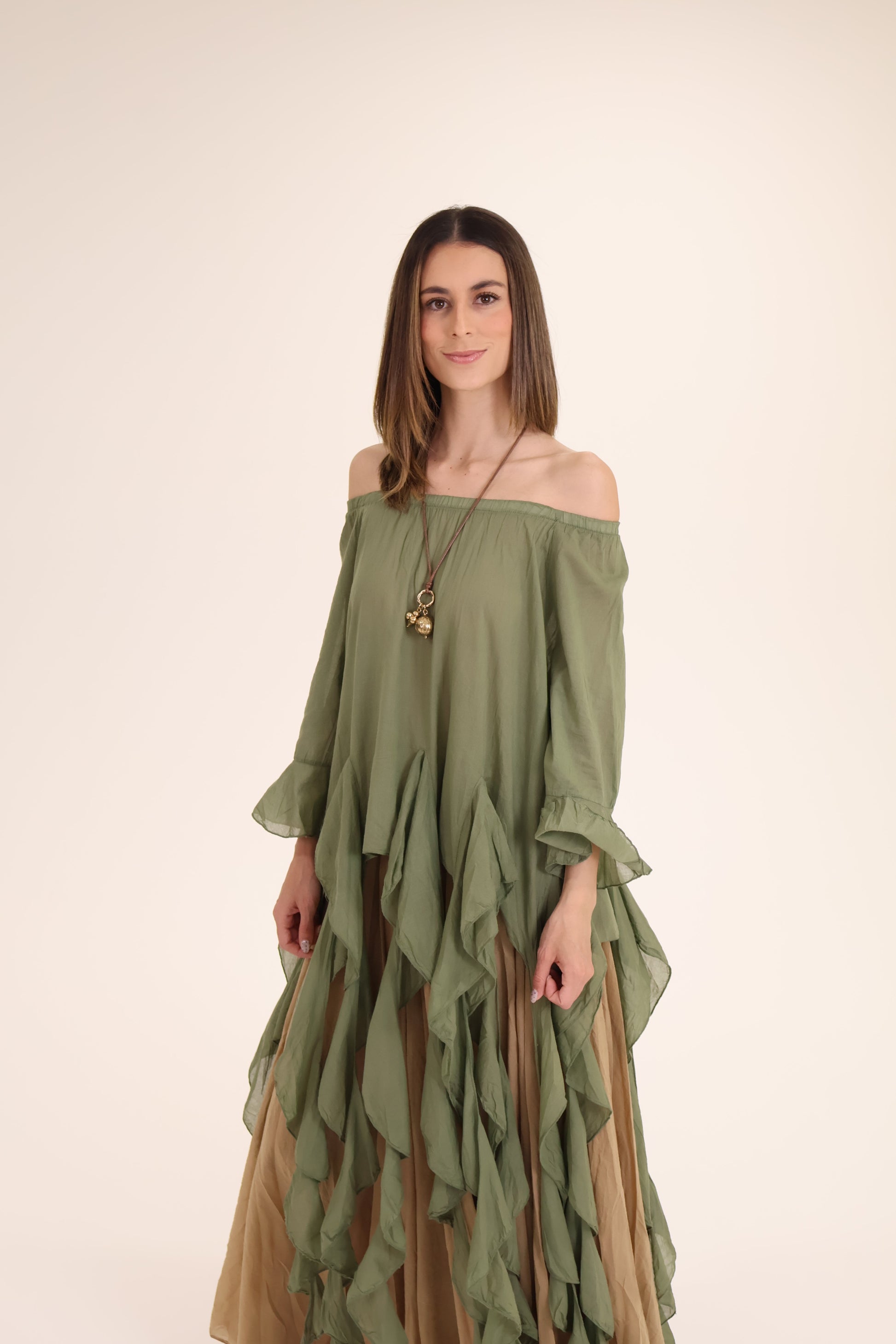 TOP TIRAS verde