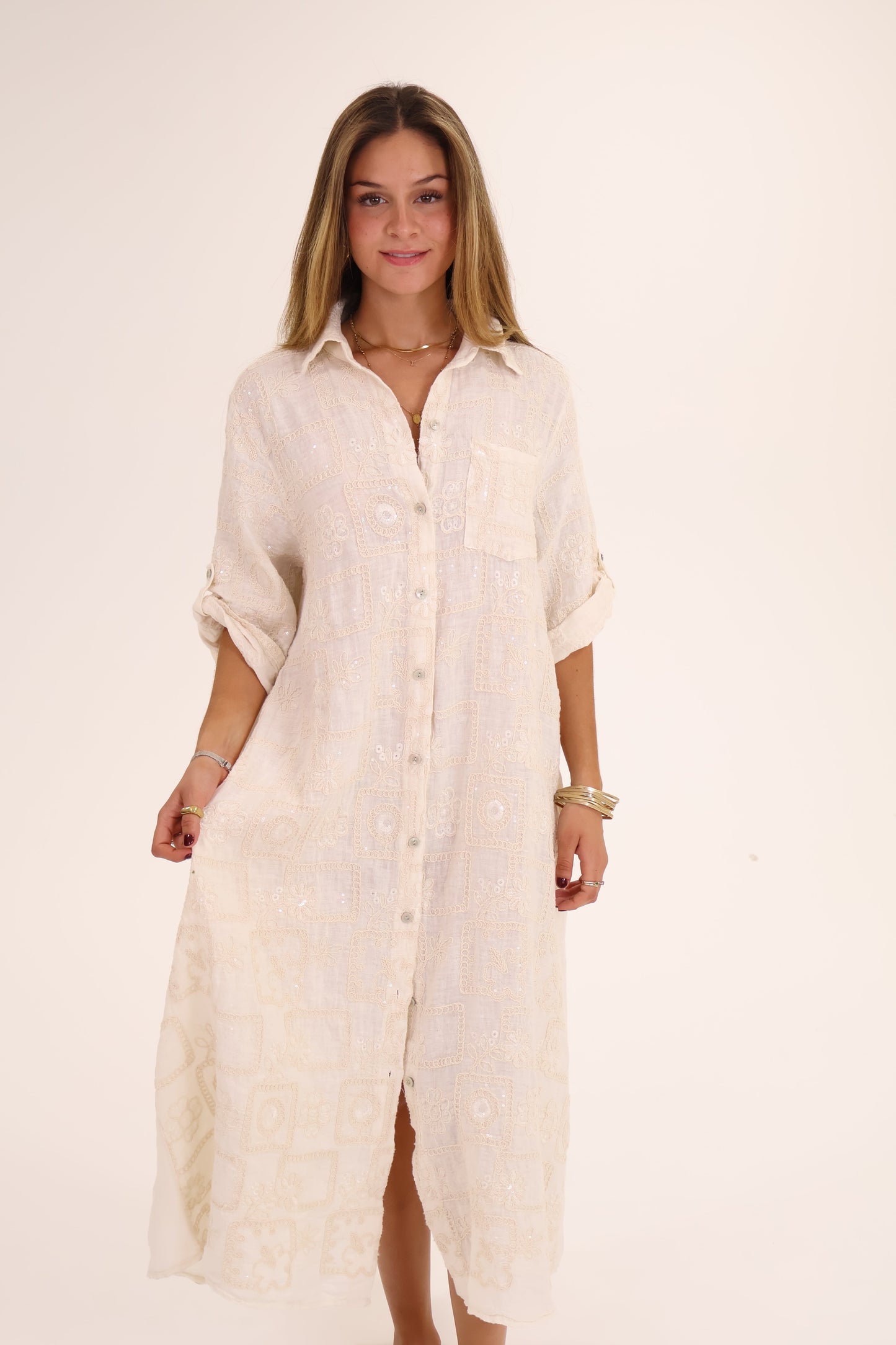 VESTIDO BORDADO LENTEJUELA