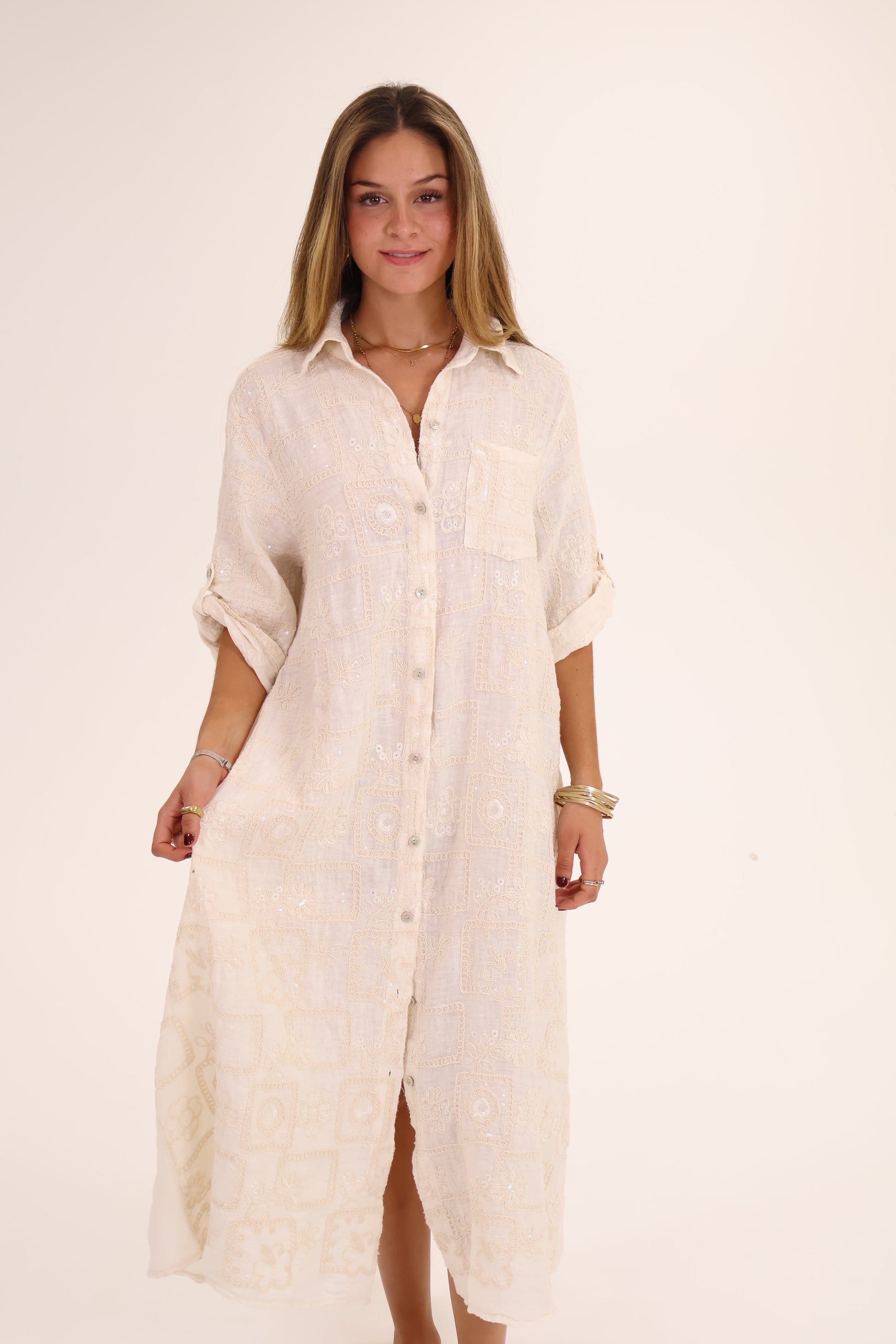 VESTIDO BORDADO LENTEJUELA